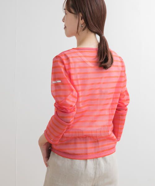 ＊＊URBAN RESEARCH DOORS / アーバンリサーチ ドアーズ Tシャツ | ORCIVAL　BOAT NECK LONG-SLEEVE PULLOVER（PK ORANGE）