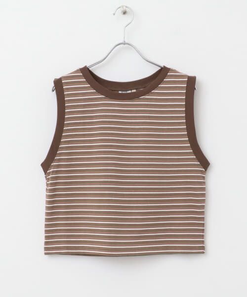 ＊＊URBAN RESEARCH DOORS / アーバンリサーチ ドアーズ タンクトップ | 『一部別注カラー』STAR&STRIPE　BORDER BUSTIER（BROWNMULTI）