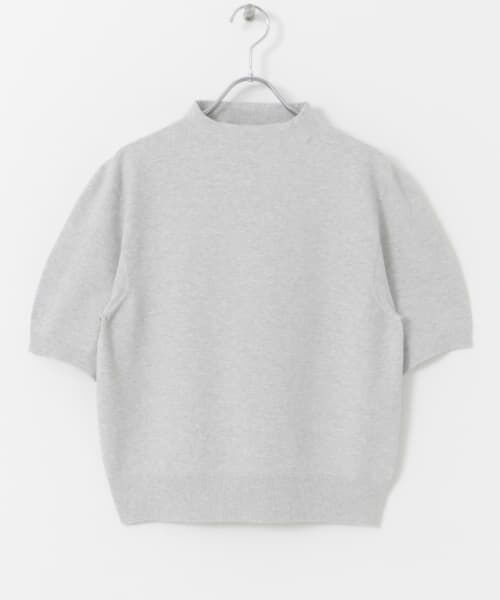 ＊＊URBAN RESEARCH DOORS / アーバンリサーチ ドアーズ ニット・セーター | unfil　bottle-neck sweater（light gray）