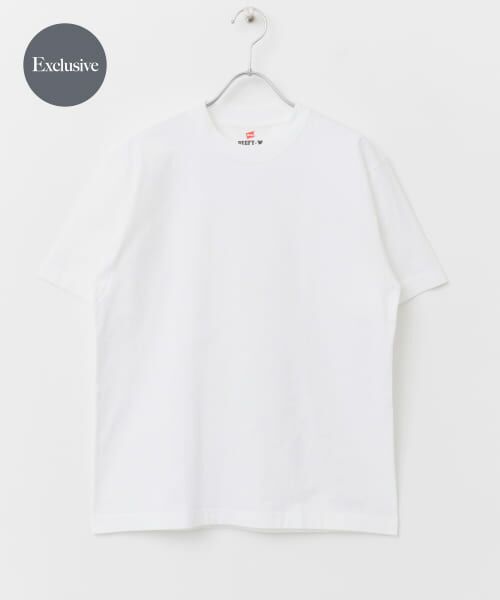 ＊＊URBAN RESEARCH DOORS / アーバンリサーチ ドアーズ Tシャツ | 『別注』Hanes×DOORS　BEEFY-T DOORS FIT Short-Sleeve（ホワイト）