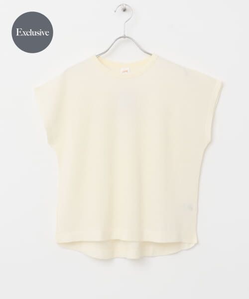 ＊＊URBAN RESEARCH DOORS / アーバンリサーチ ドアーズ Tシャツ | 『別注』Sports Wear×DOORS　ワッフルフレンチスリーブTシャツ（ivory）