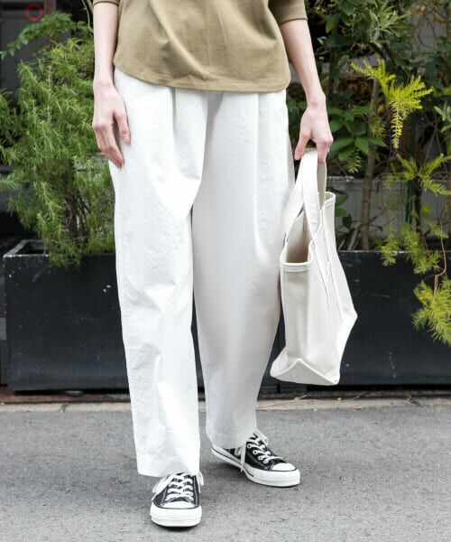 ＊＊URBAN RESEARCH DOORS / アーバンリサーチ ドアーズ その他パンツ | FORK&SPOON　コットンタイプライターカーブパンツ（OFFWHITE）