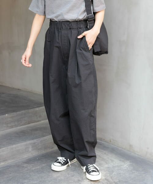 ＊＊URBAN RESEARCH DOORS / アーバンリサーチ ドアーズ その他パンツ | FORK&SPOON　コットンタイプライターカーブパンツ（BLACK）