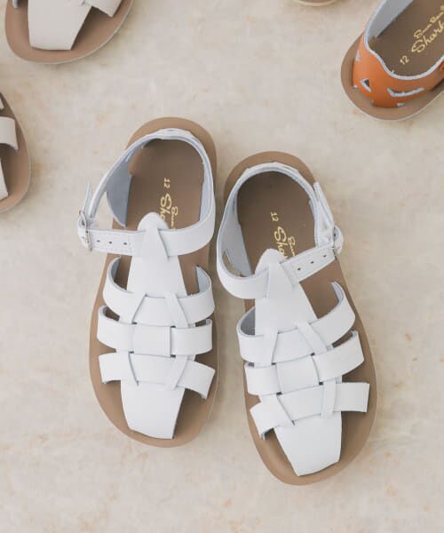 ＊＊URBAN RESEARCH DOORS / アーバンリサーチ ドアーズ シューズ | Salt Water Sandals　SS Shark(KIDS)（White）