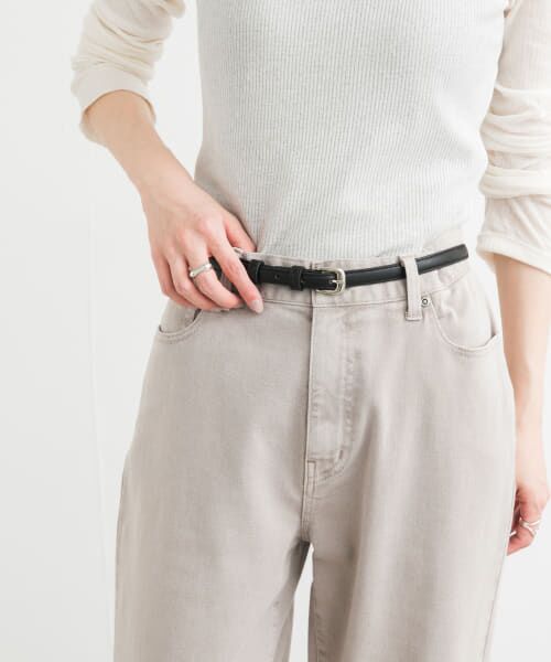 ＊＊URBAN RESEARCH DOORS / アーバンリサーチ ドアーズ ベルト・サスペンダー | 穴ありベルト（BLACK）