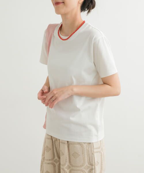 ＊＊URBAN RESEARCH DOORS / アーバンリサーチ ドアーズ Tシャツ | 『UR TECH』汗染み防止ベーシックTシャツ（OFF WHITE）