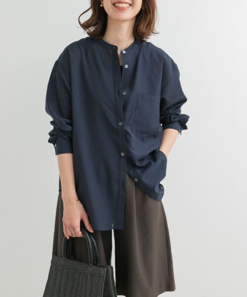 再入荷』『UR TECH』バンドカラーシャツ （シャツ・ブラウス