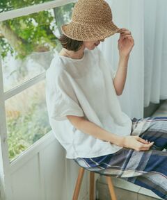 リネンコクーンシルエットブラウス