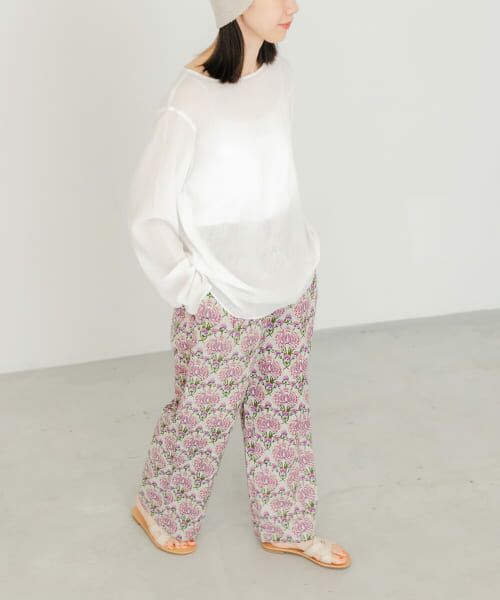 URBAN RESEARCH DOORS アソート柄イージーパンツ　ブラック URBAN RESEARCH DOORS｜アソート柄イージーパンツ | Rakuten