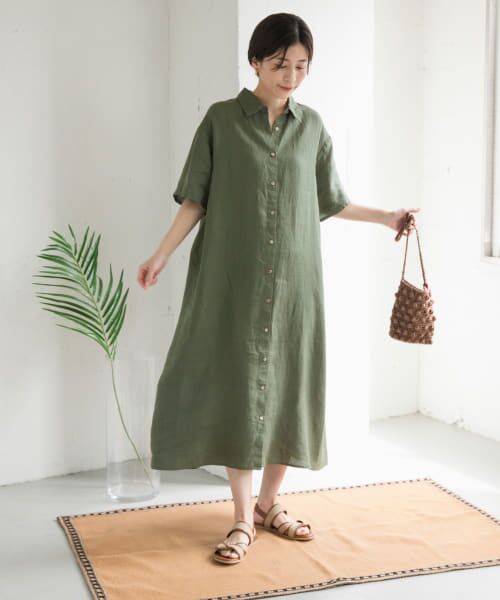✨新品✨+2 100% a hundred percent リネン ワンピース CATEGORY ワンピース | 100% a hundred percent -ONLINE