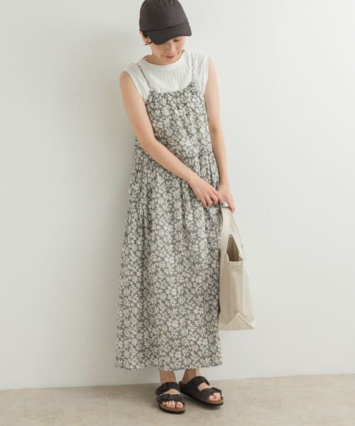 ワンピース バード柄ボートネックワンピース 49AV JUNKO SHIMADA｜クロス