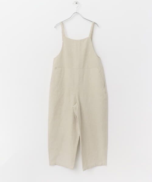 セール】 コットンリネンBACKギャザーサロペット （サロペット