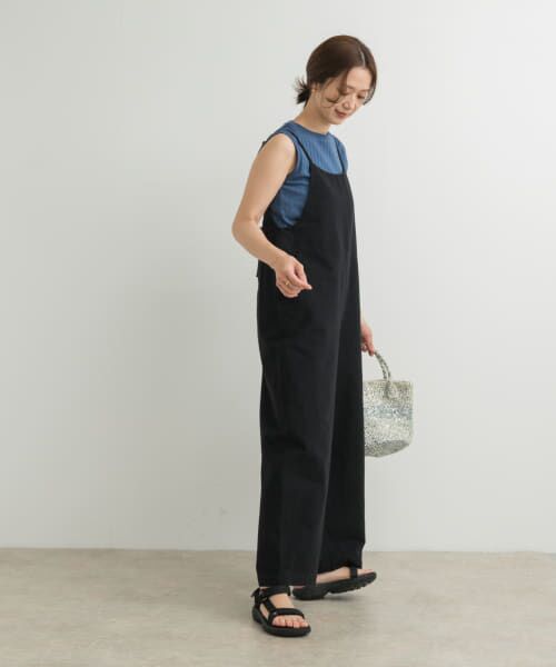 コットンリネンBACKギャザーサロペット URBAN RESEARCH DOORS｜コットンリネンBACKギャザーサロペット