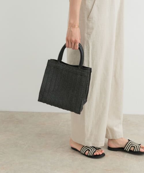 ＊＊URBAN RESEARCH DOORS / アーバンリサーチ ドアーズ ハンドバッグ | ソフトハンドルカゴバッグ（BLACK）