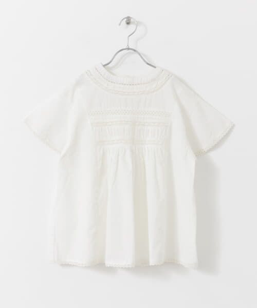 ＊＊URBAN RESEARCH DOORS / アーバンリサーチ ドアーズ トップス | 『WEB/一部店舗限定』ハシゴレースシャーリングブラウス(KIDS)（OFF）