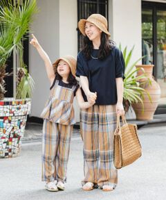 『セットアップ対応/親子リンク』レーヨンリネンイージーパンツ(KIDS)