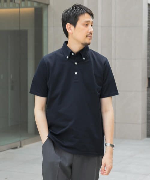セール】 『吸水速乾』LIFE STYLE TAILOR ボタンダウン半袖プル