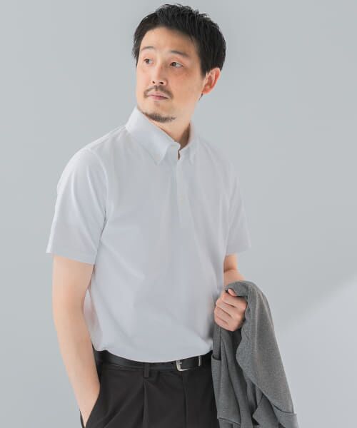 セール】 『吸水速乾』LIFE STYLE TAILOR ボタンダウン半袖プル