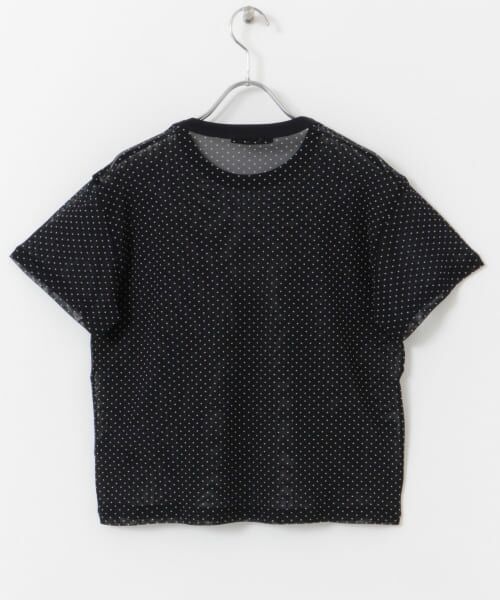 セール】 mizuiro ind mesh dot crew-neck T-shirts （Tシャツ