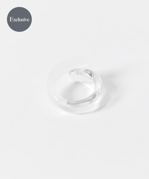 ＊＊URBAN RESEARCH DOORS / アーバンリサーチ ドアーズ リング | 『別注』HARIO Lampwork Factory×DOORS　フォークリング（クリア）