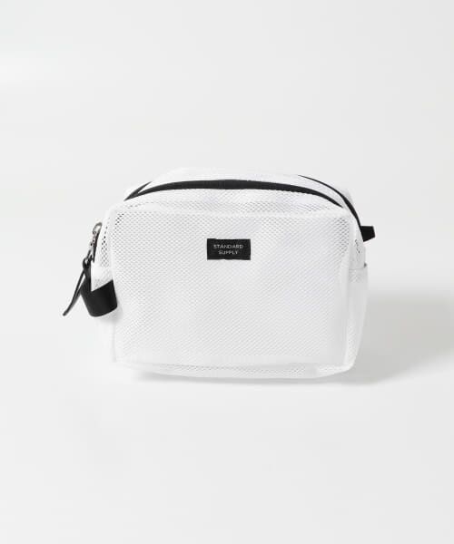 ＊＊URBAN RESEARCH DOORS / アーバンリサーチ ドアーズ ポーチ | STANDARD SUPPLY　2R SQUARE POUCH M（WHITE）