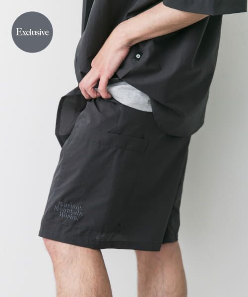 ＊＊URBAN RESEARCH DOORS / アーバンリサーチ ドアーズ ショート・ハーフ・半端丈パンツ | 『別注』Marmot×DOORS　DOTAIR SHORTS（CHARCOAL）