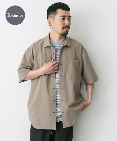 ＊＊URBAN RESEARCH DOORS / アーバンリサーチ ドアーズ シャツ・ブラウス | 『別注』Marmot×DOORS　DOTAIR SHORT-SLEEVE SHIRTS（BEIGE）