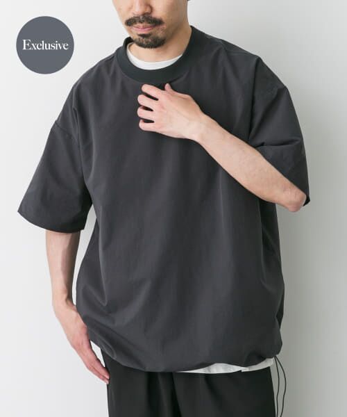 ＊＊URBAN RESEARCH DOORS / アーバンリサーチ ドアーズ Tシャツ | 『別注』Marmot×DOORS　DotAir drawstring T-shirts（CHARCOAL）