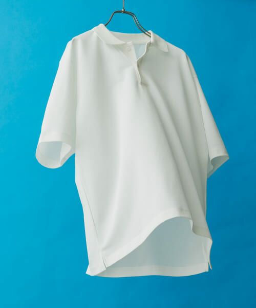 ＊＊URBAN RESEARCH DOORS / アーバンリサーチ ドアーズ ポロシャツ | 『XLサイズ/WEB限定』『吸水速乾/接触冷感/イージーケア』クイックドライ 鹿の子 ポロシャツ（WHITE）