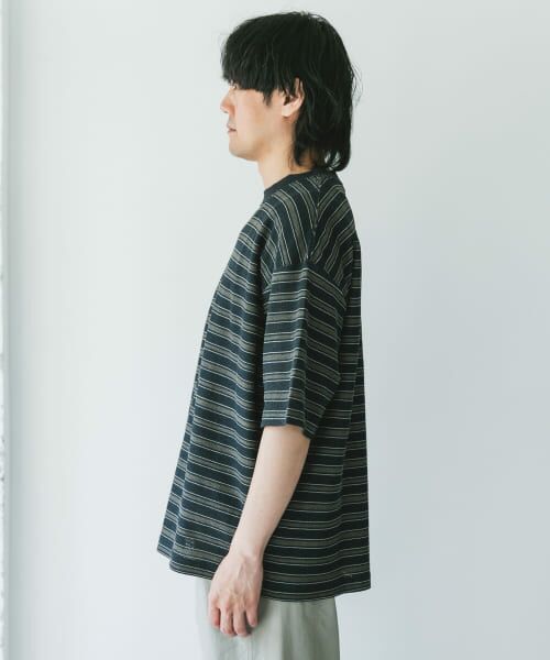 セール】 プリントボーダーショートスリーブTシャツ （Tシャツ