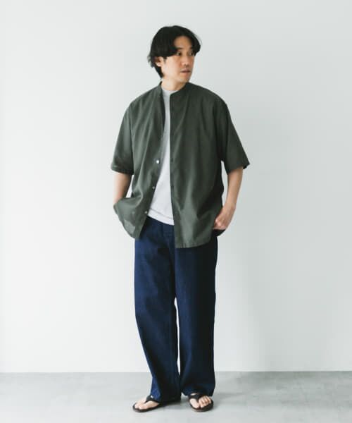 新品タグ付◆ 『UR TECH』バンドカラーシャツ　アーバンリサーチ　DOORS URBAN RESEARCH DOORS｜『再入荷』『UR TECH』バンドカラー