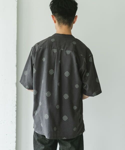 【URBAN RESEARCH DOORS】『UR TECH』バンドカラーシャツ URBAN RESEARCH DOORS｜『再入荷』『UR TECH』バンドカラー
