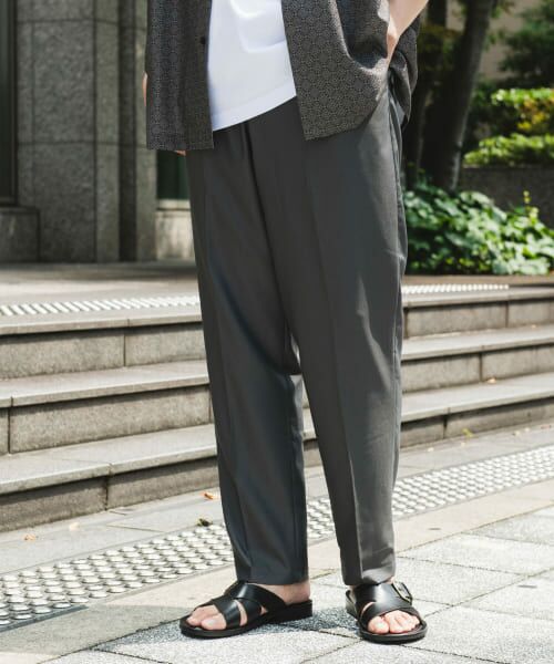 **URBAN RESEARCH DOORS / アーバンリサーチ ドアーズ その他パンツ | TRストレッチテーパードトラウザー(C.NAVY)