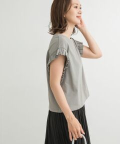 フリルスリーブプルオーバー