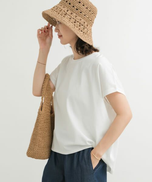 ＊＊URBAN RESEARCH DOORS / アーバンリサーチ ドアーズ Tシャツ | 『UR TECH』汗染み防止ドルマンTシャツ（OFF WHITE）