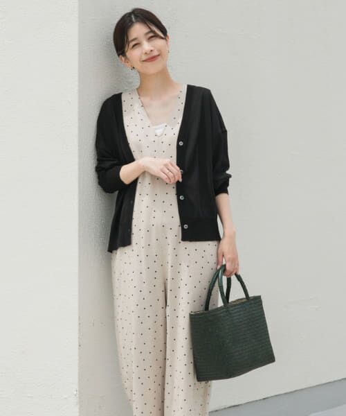 セール】 『UR TECH ひやサラクール』リネン混Vネックショート