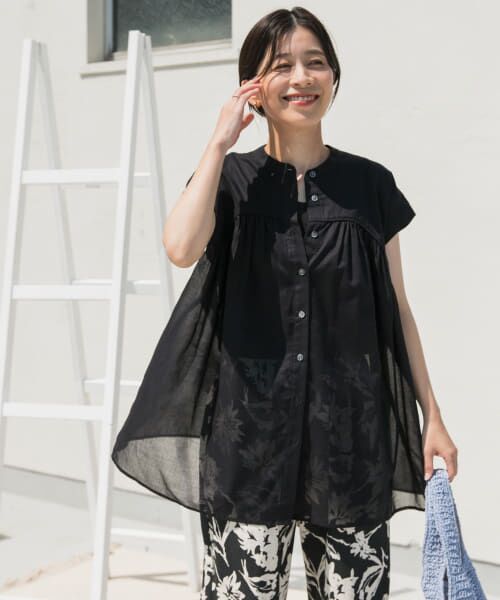 アーギュー argueリネンボイル　ブラウス ARGUE アギュー リネン ブラウス アーギュー argueリネンボイル