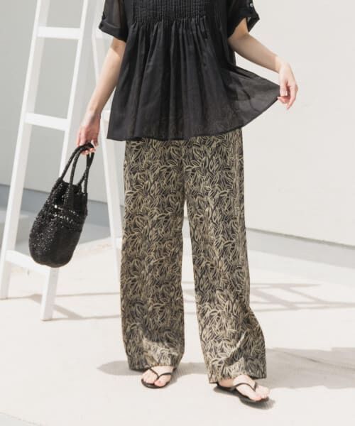 セール】 リーフプリントイージーパンツ （その他パンツ