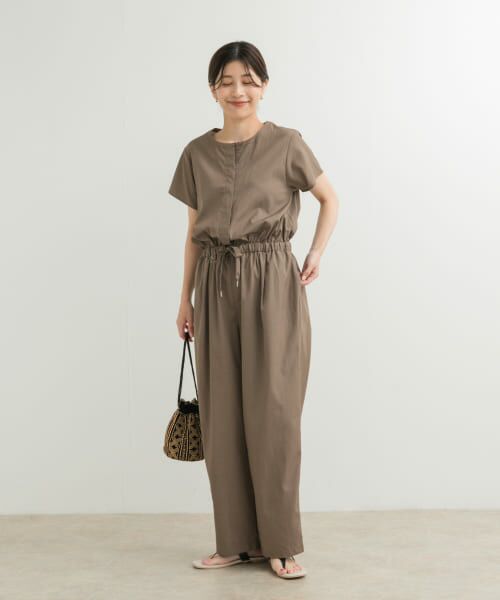 かぐれ　ベージュ　リネンサロペット　アーバンリサーチドアーズ URBAN RESEARCH DOORS（アーバンリサーチドアーズ）の「リネン混