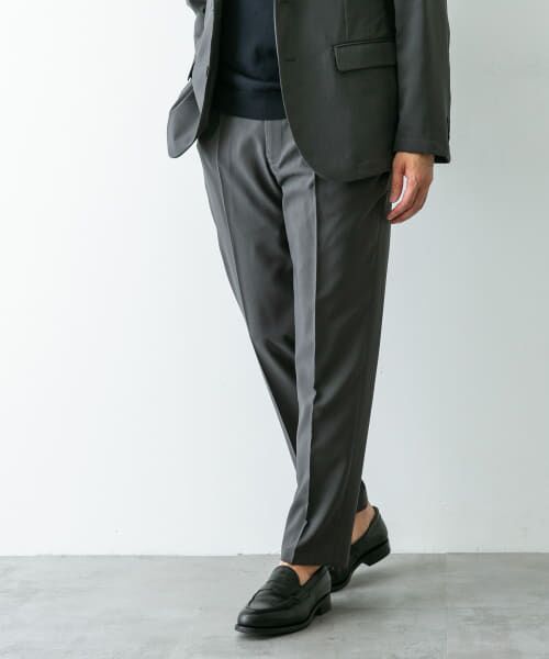 ＊＊URBAN RESEARCH DOORS / アーバンリサーチ ドアーズ スラックス・ドレスパンツ | 『イージーケア』LIFE STYLE TAILOR　メランジトロストレッチパンツ（GRAY）