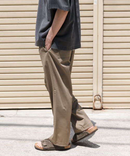 ＊＊URBAN RESEARCH DOORS / アーバンリサーチ ドアーズ その他パンツ | FORK&SPOON　SOLOTEXストレッチパンツ（DARKBEIGE）