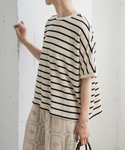 ＊＊URBAN RESEARCH DOORS / アーバンリサーチ ドアーズ Tシャツ | ブークレボーダープルオーバー（NAT×BLK）