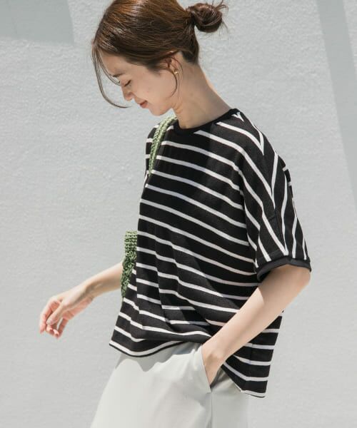 ＊＊URBAN RESEARCH DOORS / アーバンリサーチ ドアーズ Tシャツ | ブークレボーダープルオーバー（BLK×OFF）