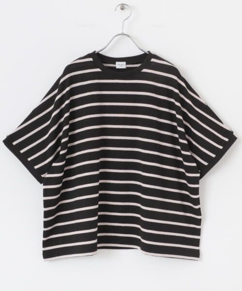 ITEMS URBANRESEARCH トレーナーDOORS ボーダーシャツ セール】ボーダーワイドプルオーバー（Tシャツ/カットソー