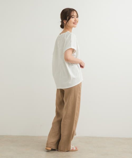 極美品 アーバンリサーチドアーズ スーツ 夏 薄手GUABELLO モヘア 3B セール】袖布帛ドッキングプルオーバー（Tシャツ/カットソー