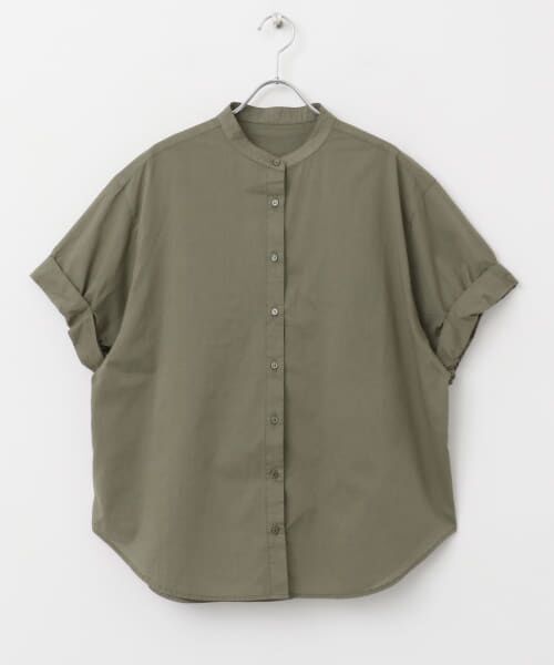 セール】 製品染めロールスリーブブラウス （シャツ・ブラウス