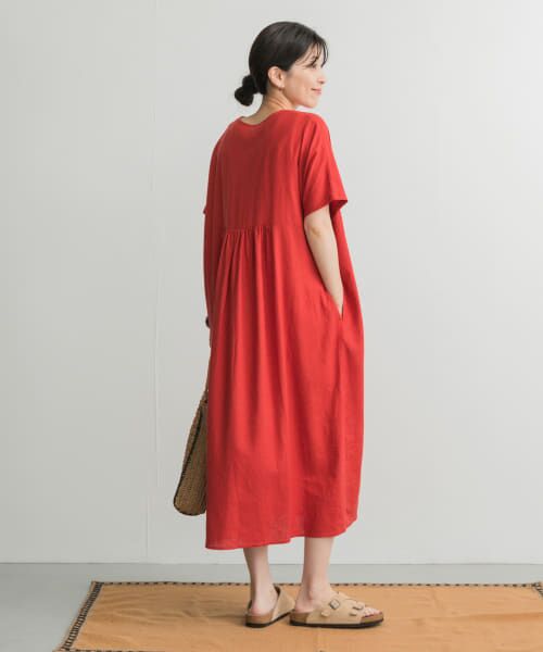 ヨーガンレール リネン混　ロング ワンピース　麻 JURGEN LEHL ヨーガンレール リネン混 ロング ワンピース 麻 JURGEN LEHL ヨーガン