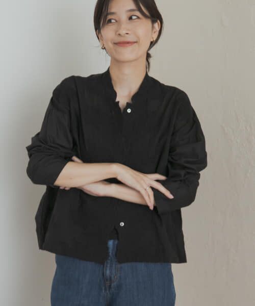 mizuiro ind lacestandcollar wideshirts （シャツ・ブラウス