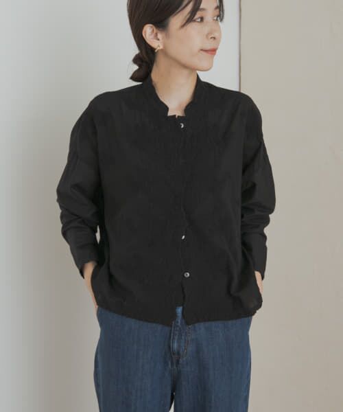 mizuiro ind lacestandcollar wideshirts （シャツ・ブラウス