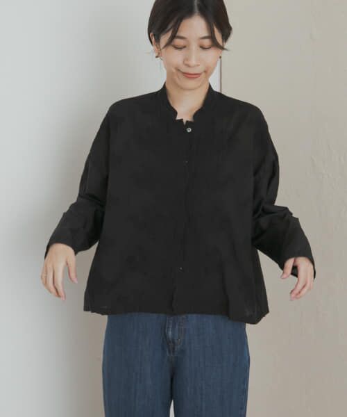 mizuiroind　lacestandcollar wideshirts mizuiro ind lacestandcollar wideshirts （シャツ・ブラウス